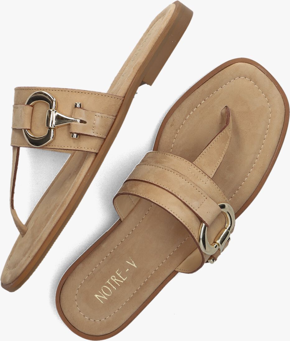 NOTRE-V beige notre-v teenslippers 22680