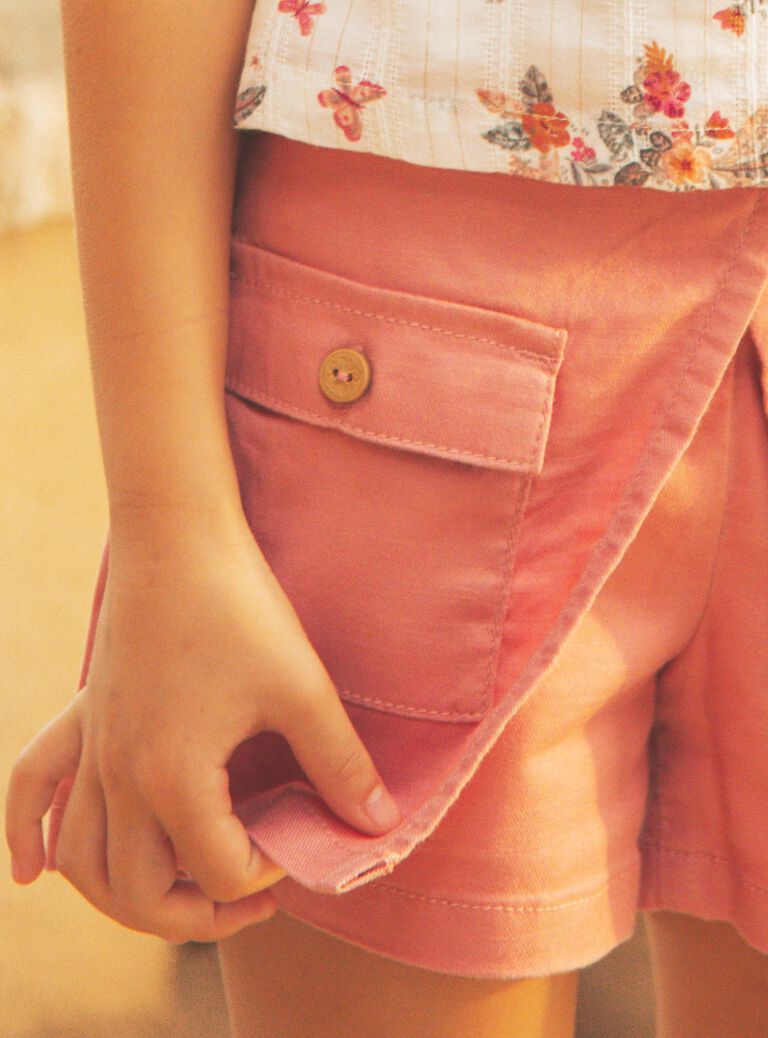 Short rose pâle uni