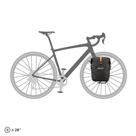 GRAVEL-PACK Taschen (Duo)  black matt  2 x 14.5l