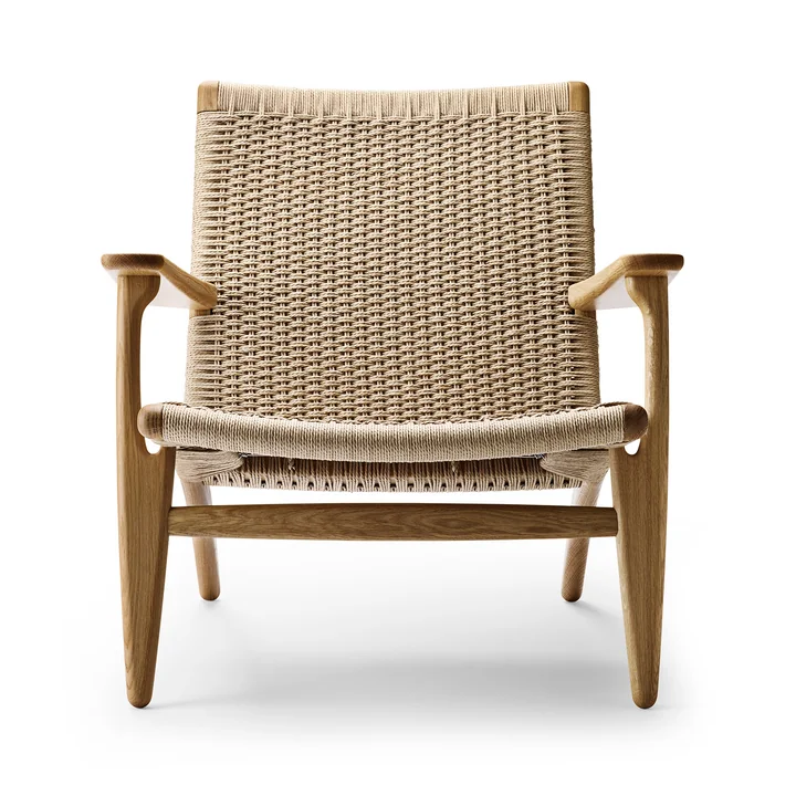 Carl Hansen - CH25 Sessel, Eiche geölt / Naturgeflecht