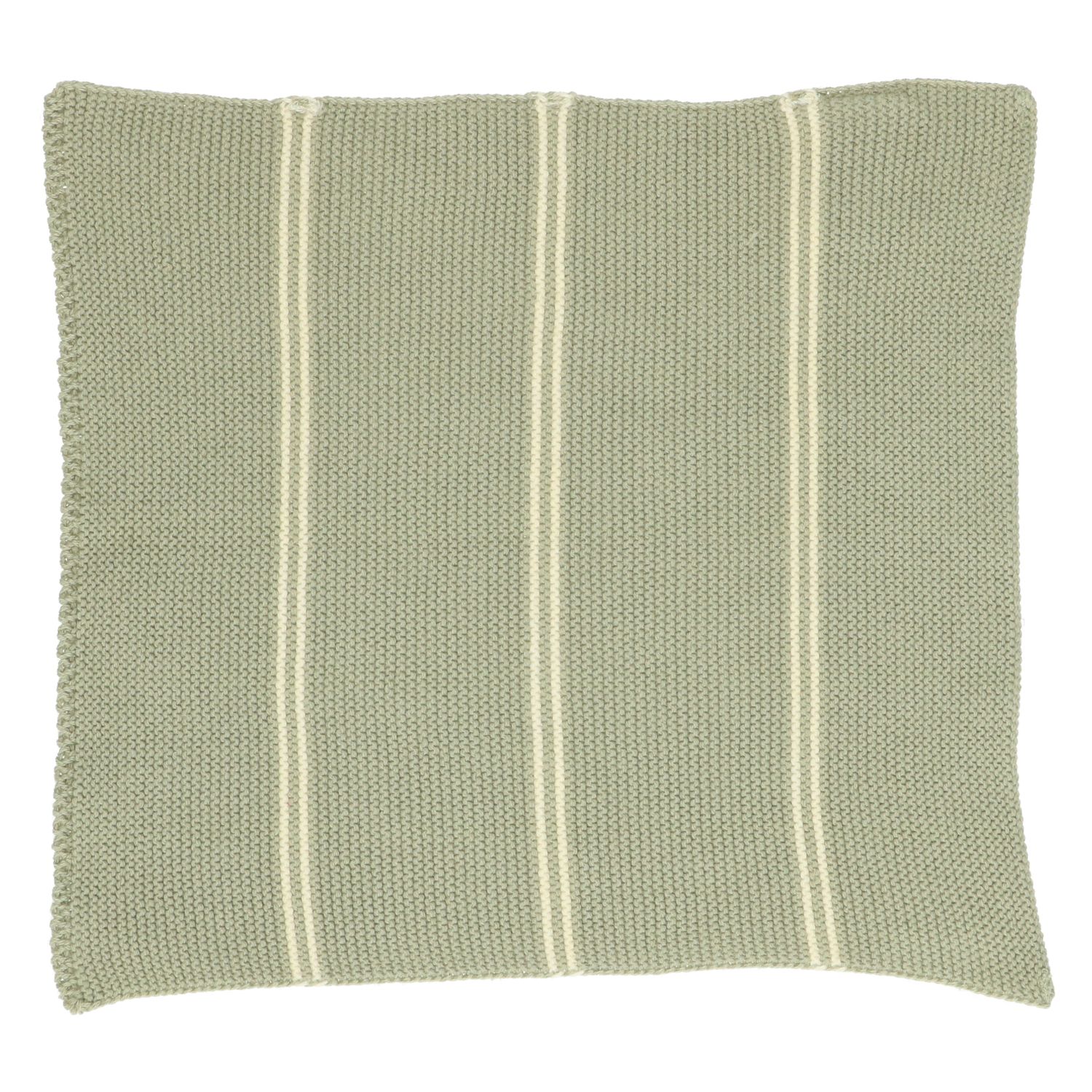 Vaatdoekjes, gebreid katoen, lindegroen, 2 stuks 25 x 25 cm