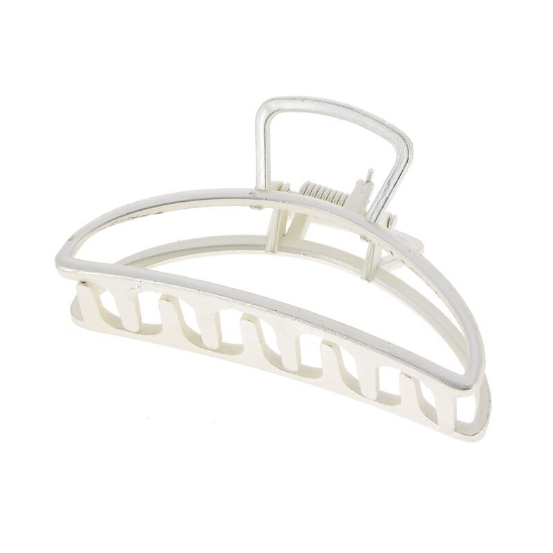 Pince croco métal Argent
