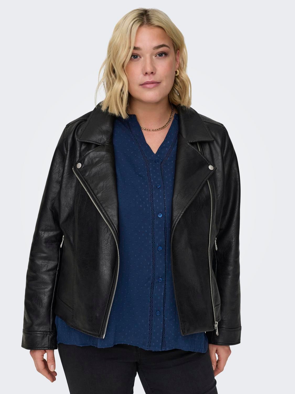 CARHANNE Kunstlederjacke Black