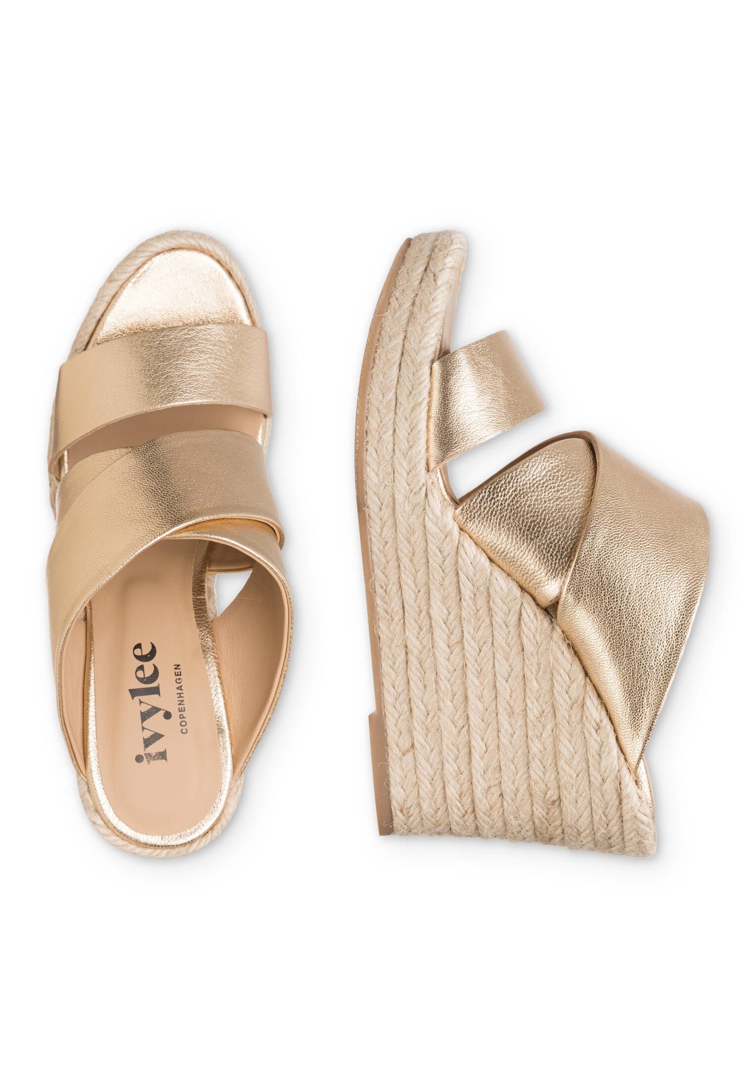 Ivylee Copenhagen| Damen Wedges Bella Gold