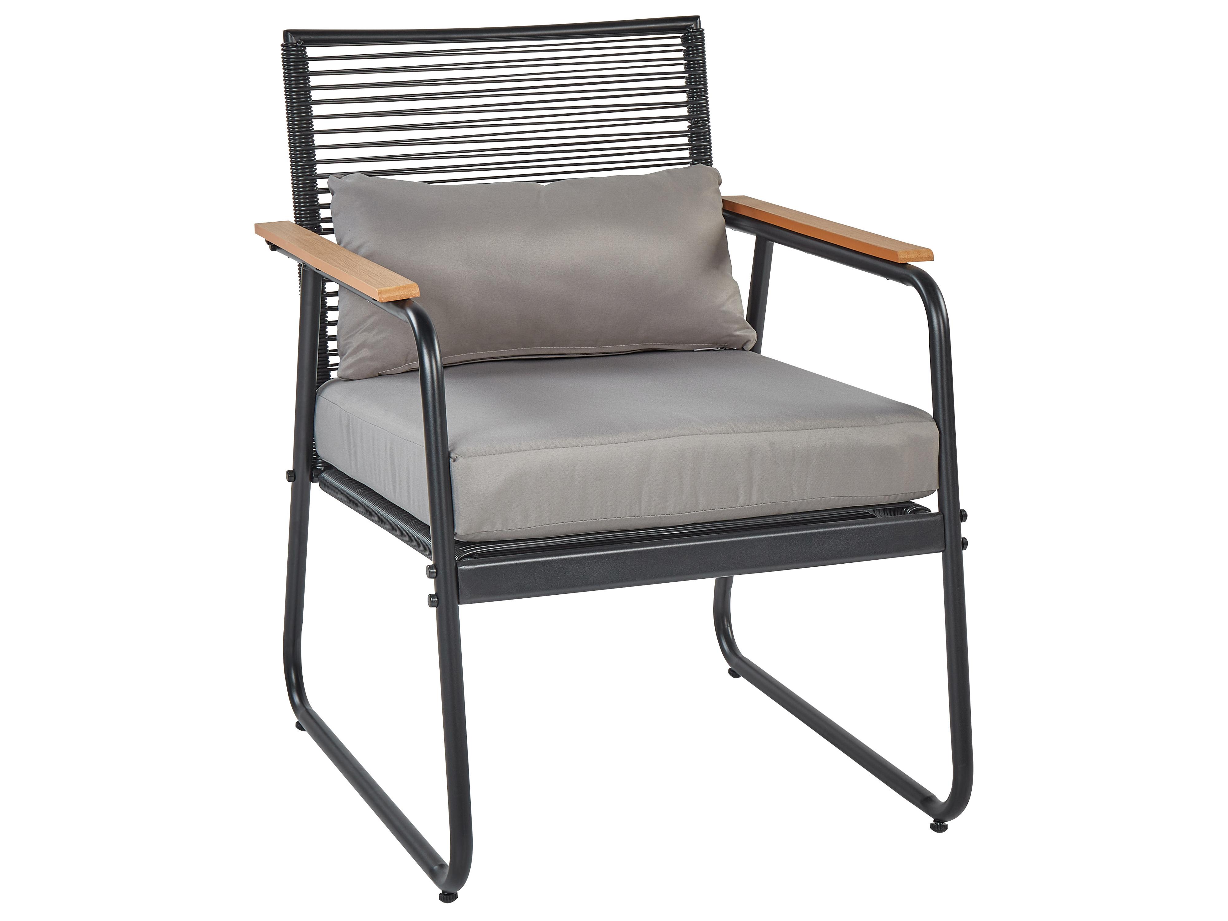 Loungeset met tafel 4-zits POMONTE Metaal Zwart