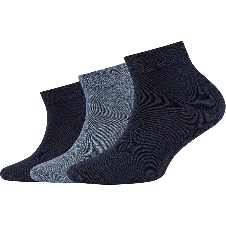 Camano Socken Children ca-soft organic Quarter 3er-Pack navy