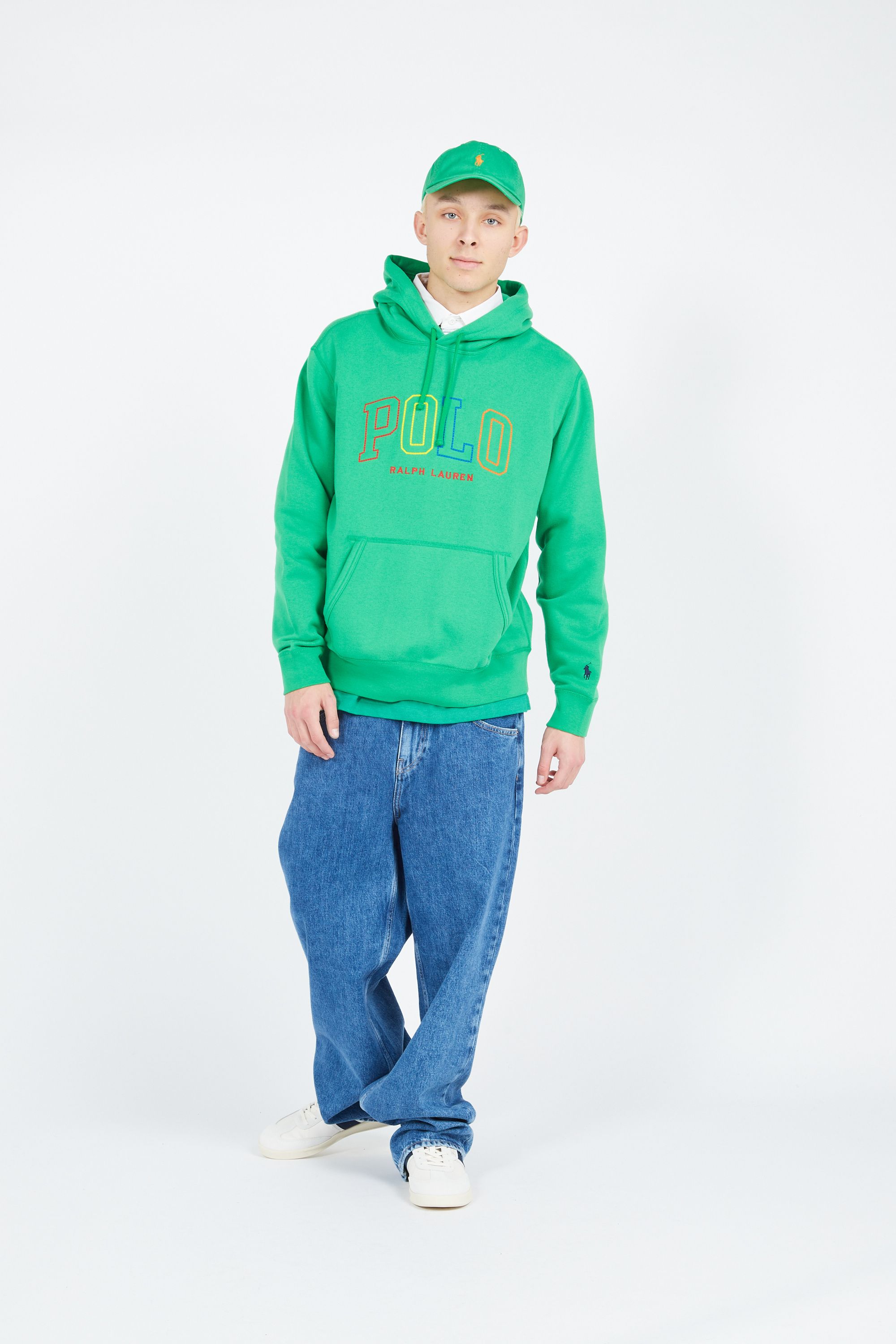 POLO RALPH LAUREN Hoodie RL FLEECE-LSL-SWS Vert