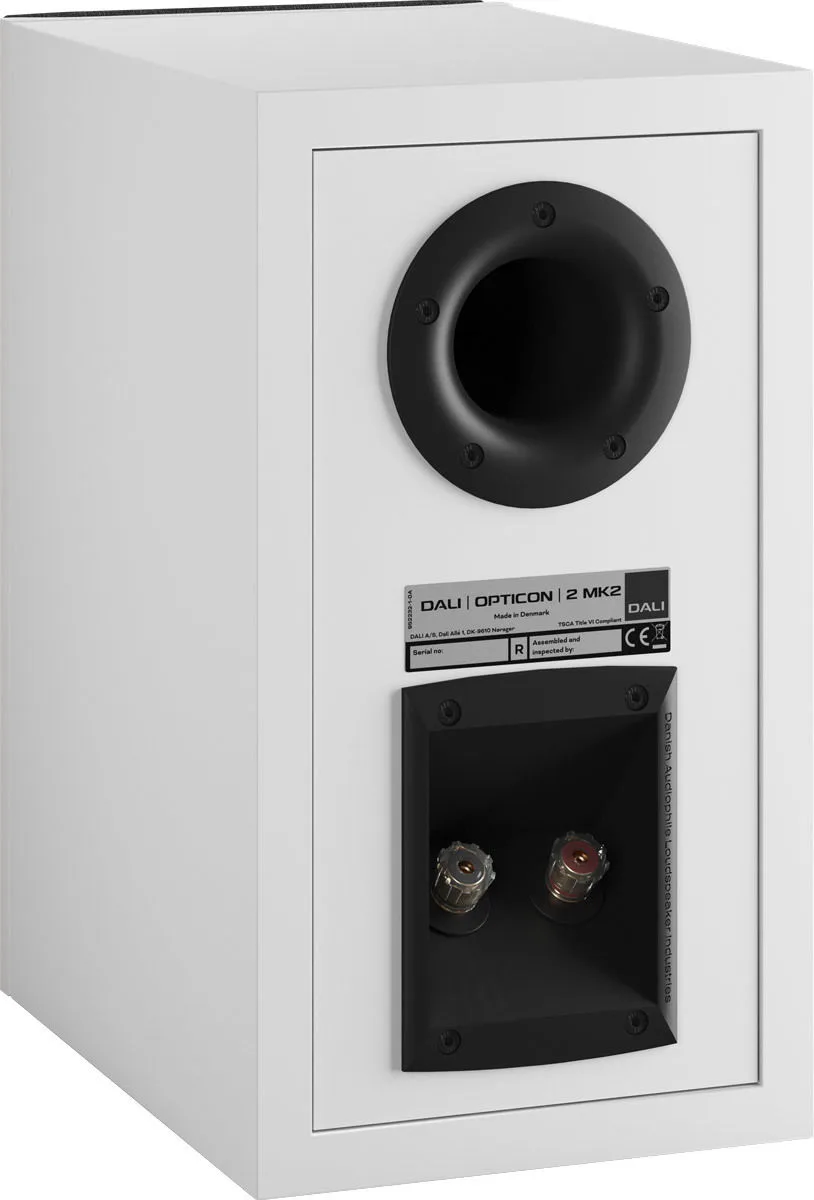 Dali Opticon 2 MKII Blanc satin (la paire) Enceintes bibliothèque