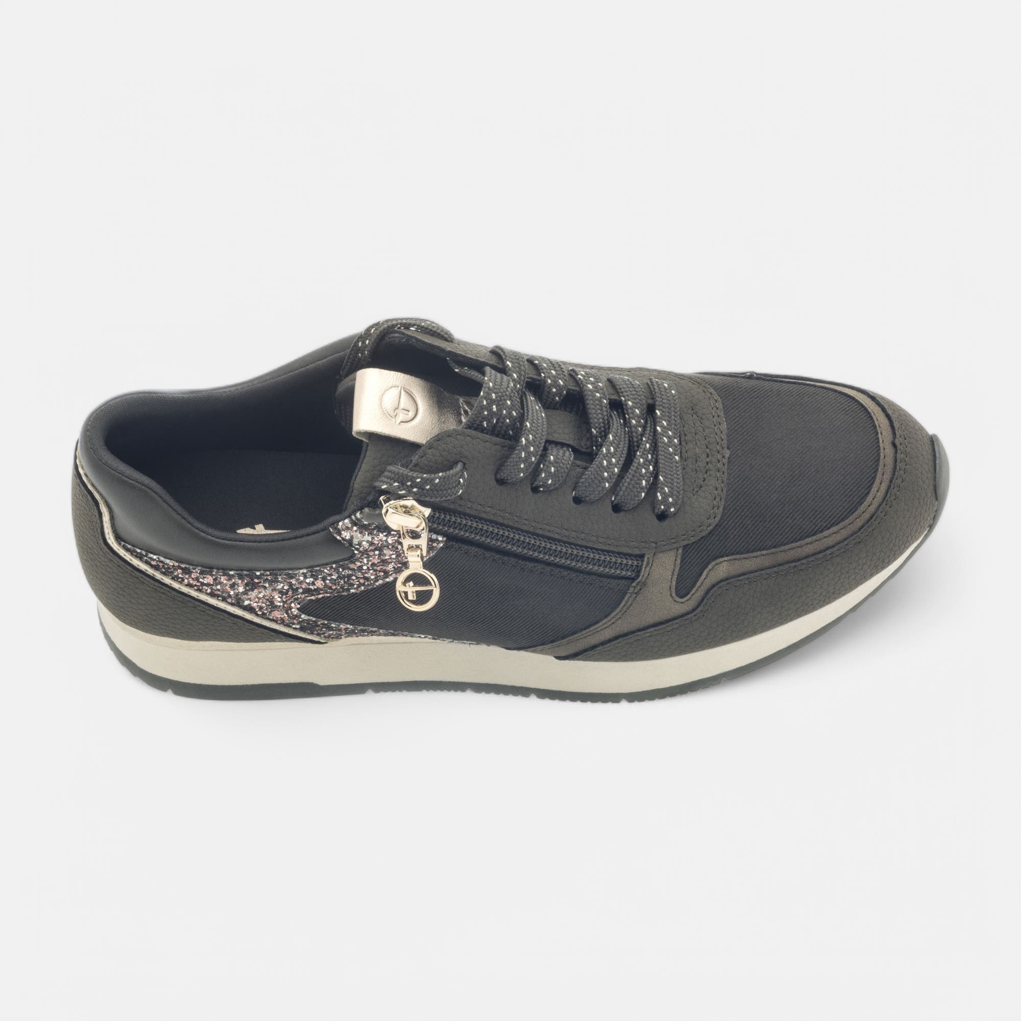 Baskets basses Femme kaki