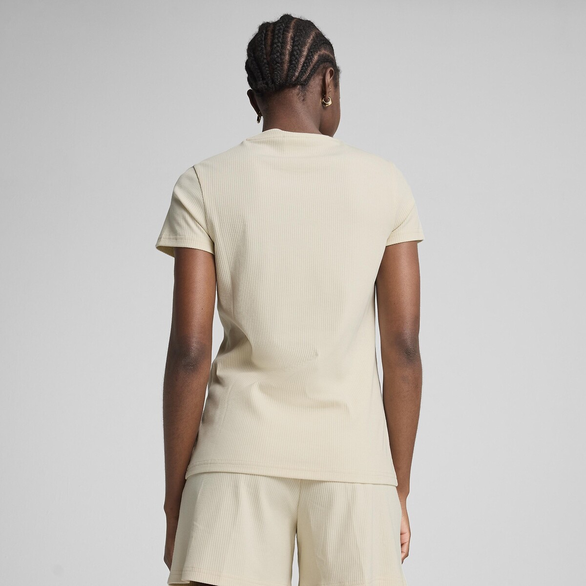 Camiseta de manga curta PUMA ESSENTIAL ELEVATED RIB