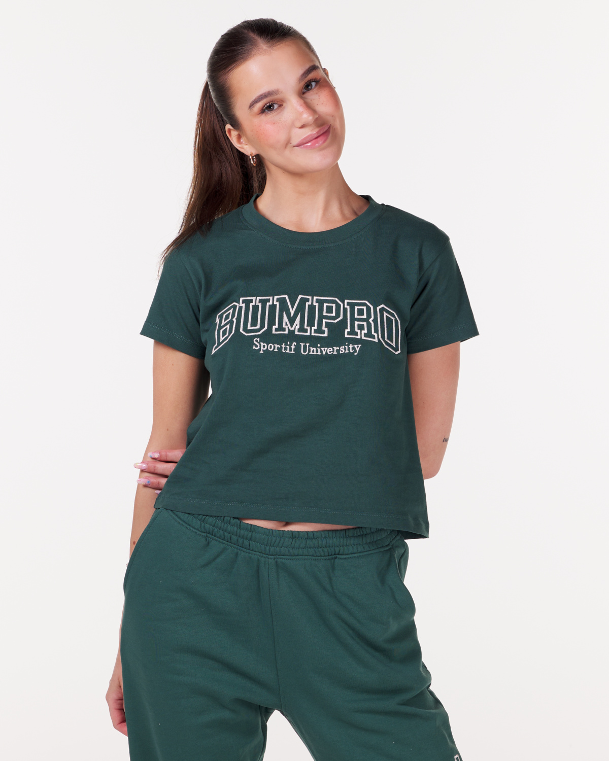 Bumpro University T-shirt Green Old School