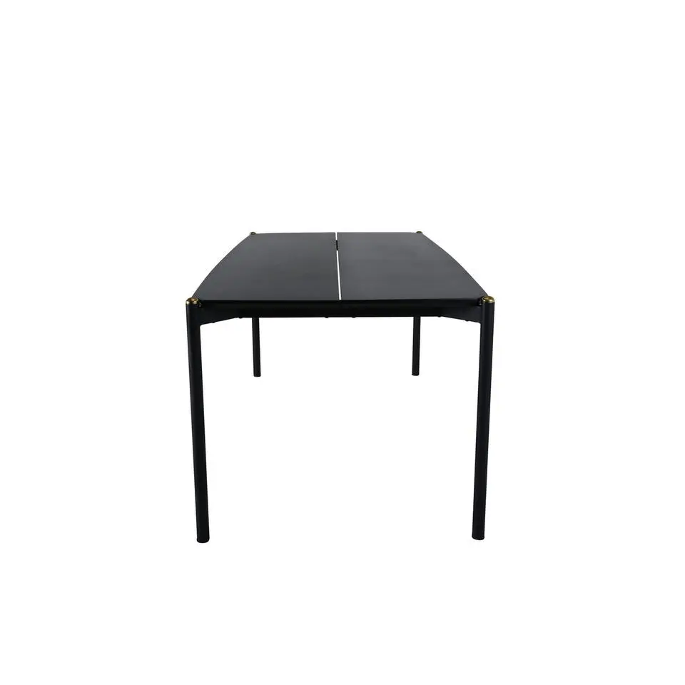 Eettafel Zwart Hout - 190x90x75cm - Pelle