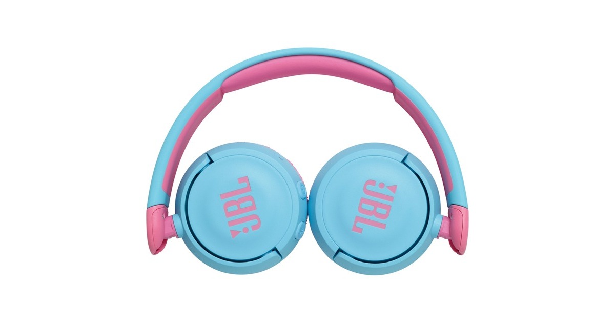 JBLJR310BT on-ear hoofdtelefoon  (Blauw/roze, Bluetooth)