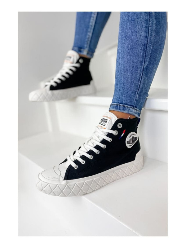 PALLA ACE CANVAS MID Black - Palladium