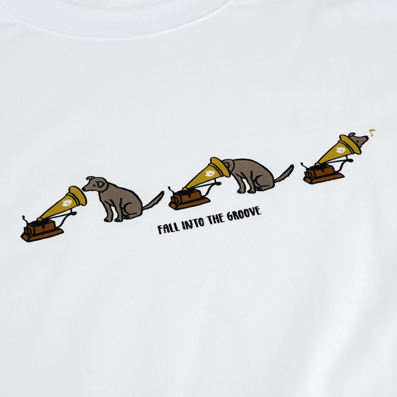 T-SHIRT GROOVE - BLANC