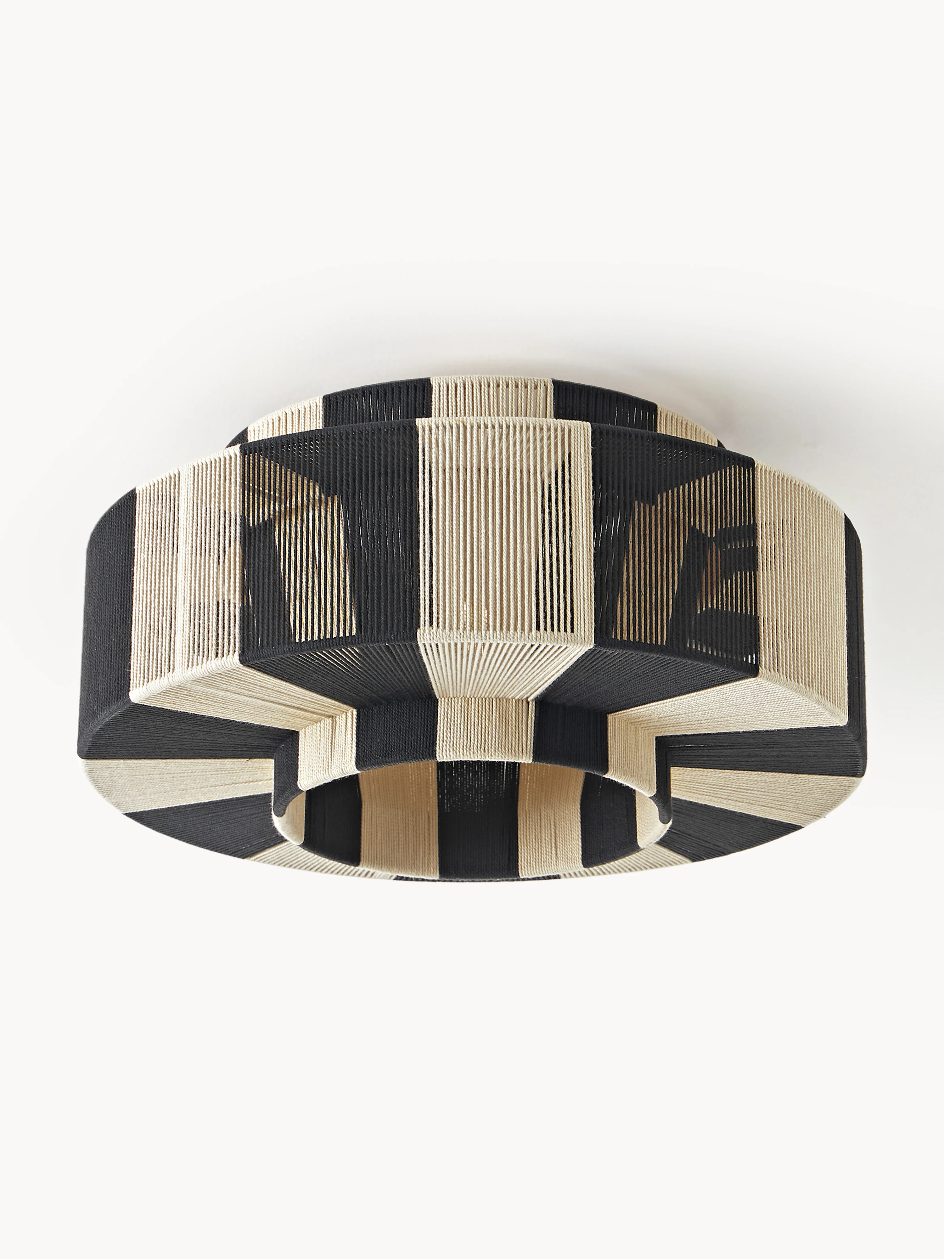 Plafondlamp Lace van linnen draad