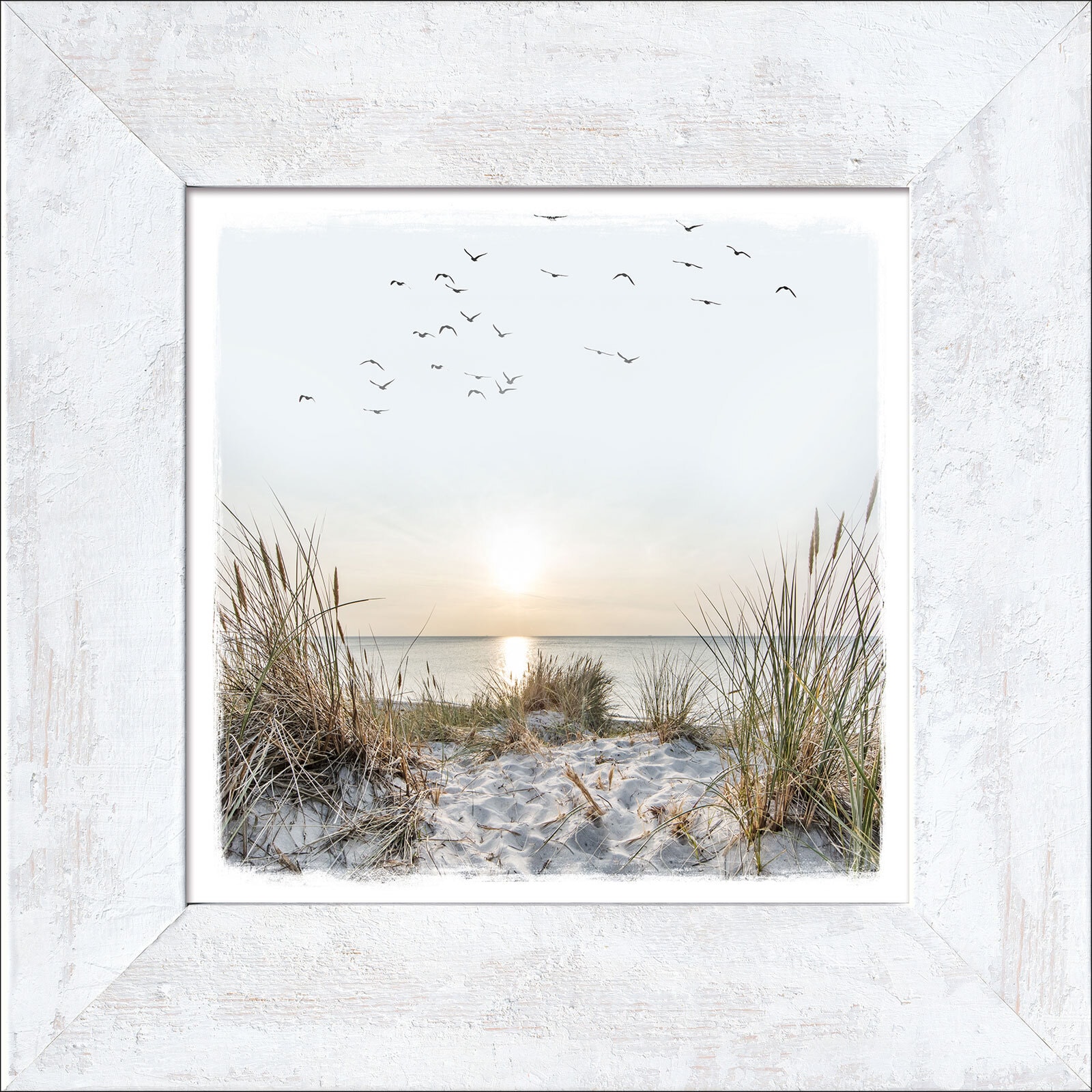 PRO ART Bild mit Rahmen NORDIC BEACH ATMOSPHERE I 44 x 44 cm