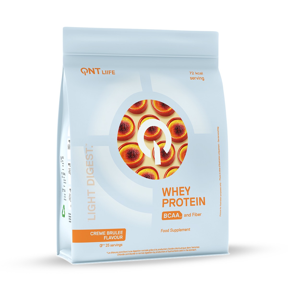 QNT Light Digest Whey Protein<br>500 g, Crème Brûlée