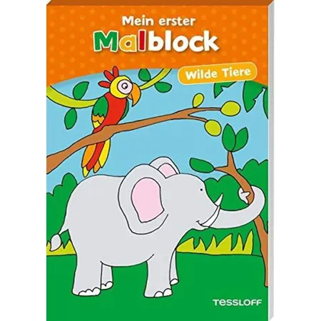 Tessloff Mein erster Malblock Wilde Tiere