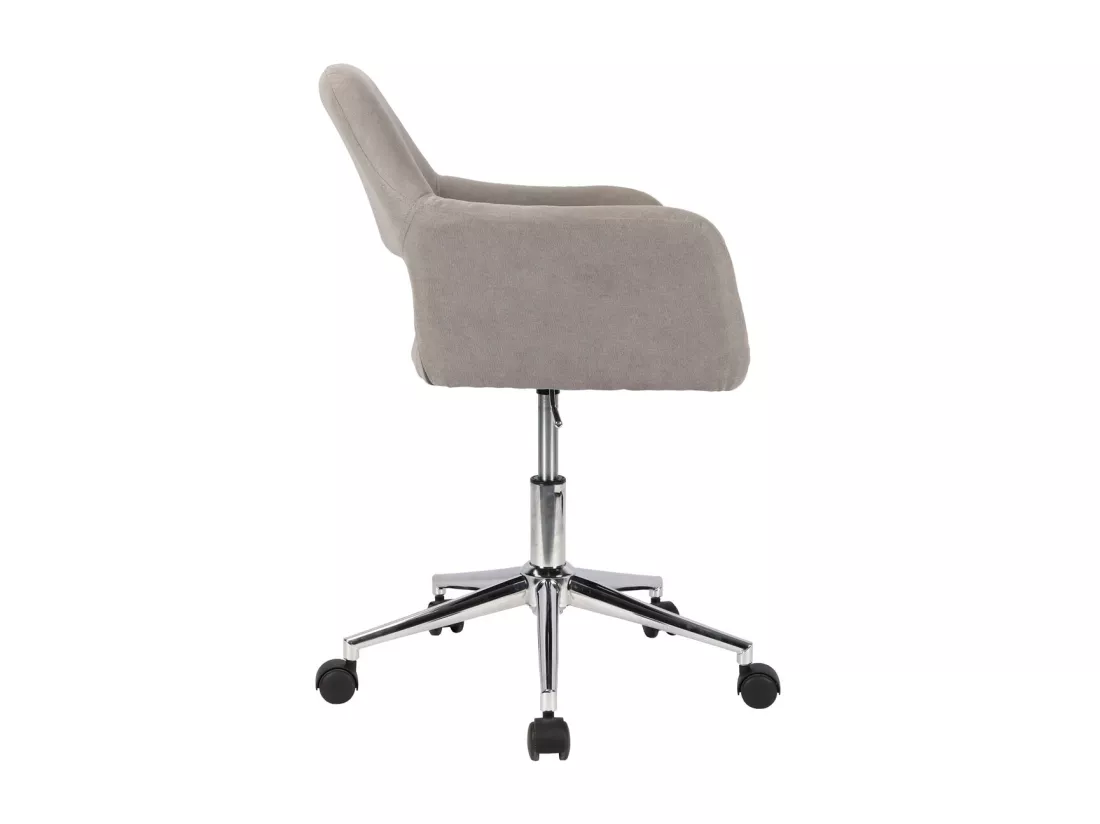 Chaise pivotante JILL réglable en hauteur avec accoudoirs et roulettes