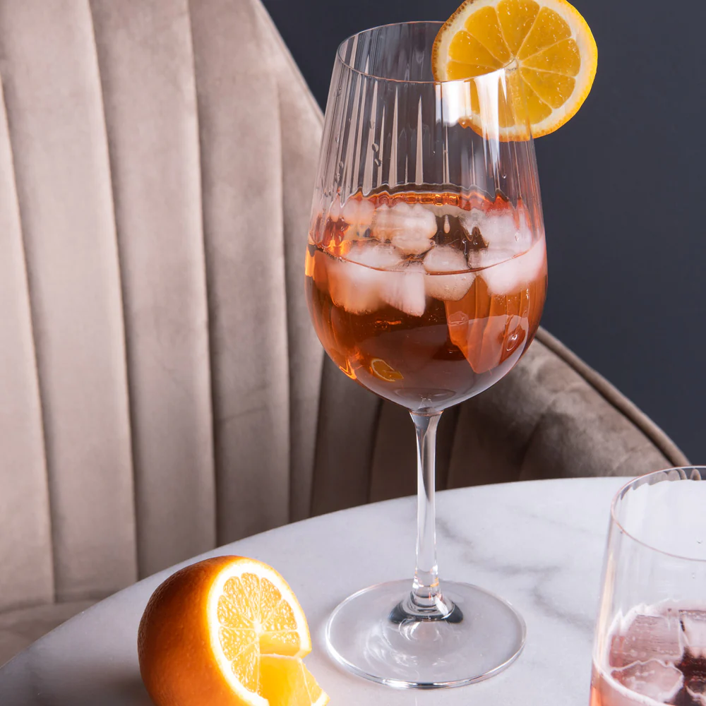 Boîte de 6 verres à pied Waterfall 55 cl Table passion