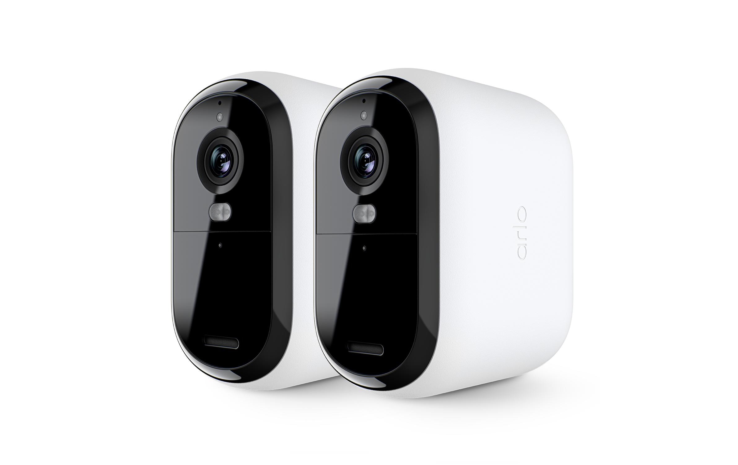 Essential HD XL Outdoor Weiss, 2er Set<br>Eine Kamera. Alle Ihre Sicherheitsbedürfnisse. Und darüber hinaus eine 4x längere Akkulaufzeit