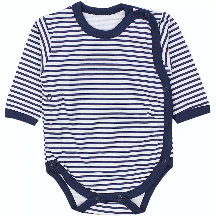 TupTam Baby Langarm Wickelbody im 5er Set graugrün