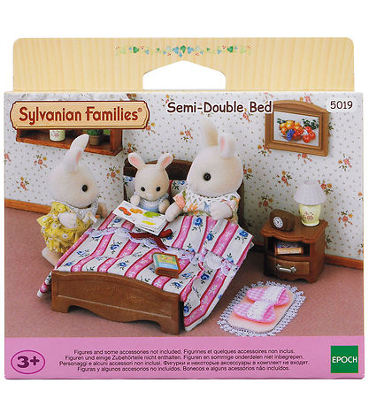 Sølvanian Families - Semi-DouBlå Bed - 5019
