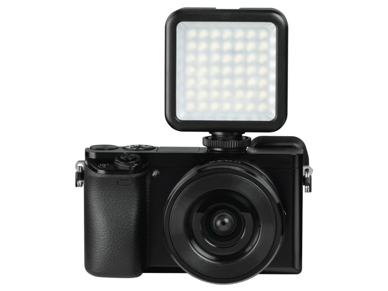 Hama Videoleuchte 49BD Kompakte, dimmbare LED-Leuchte für Smartphones und Kameras