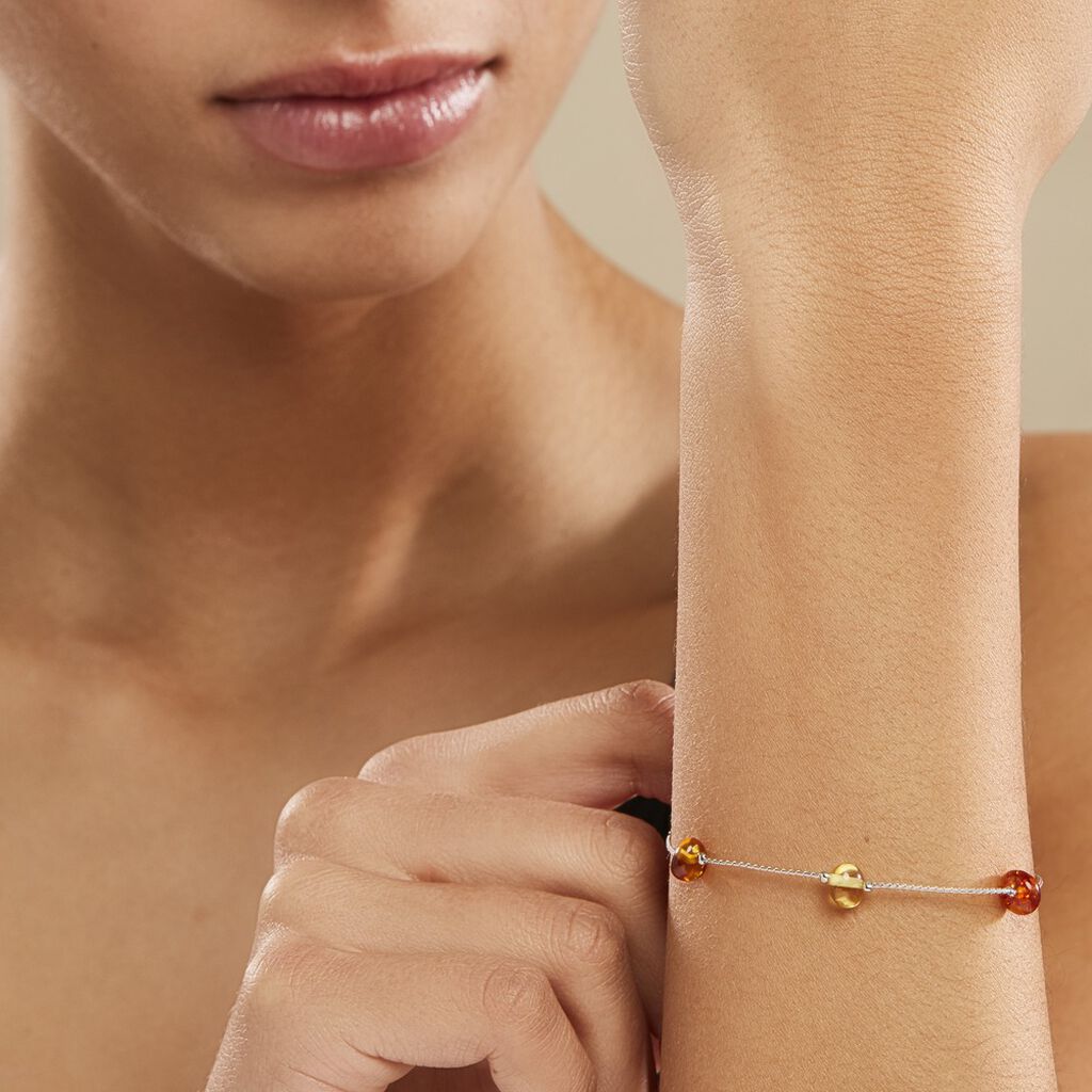 Bracelet Argent Blanc Siaae Ambres