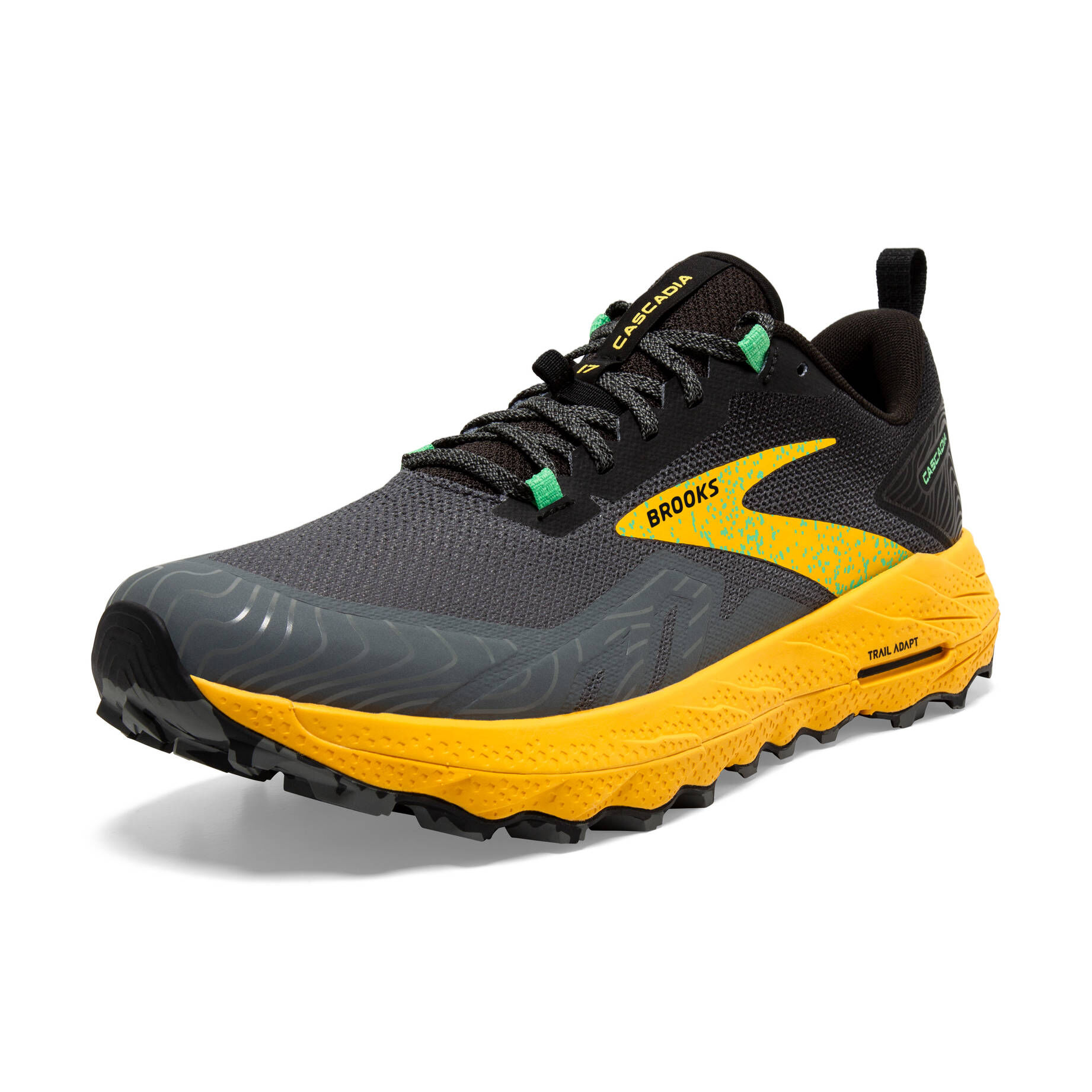 Brooks| Herren Trailrunningschuhe CASCADIA 17 grau/gelb