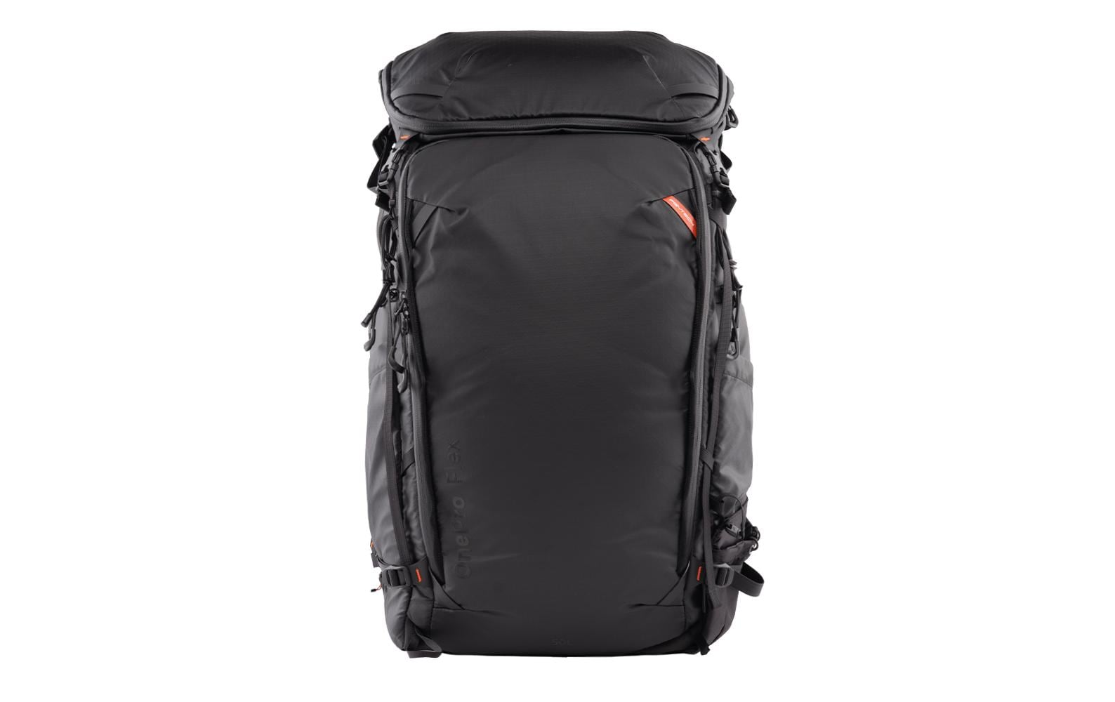 Fotorucksack OnePro Flex + Camera Insert L 50 L, Space Black<br>Stylischer Kamerarucksack