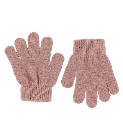 Racing Kids Handschuhe - Strick - Wolle - Dusty Rose