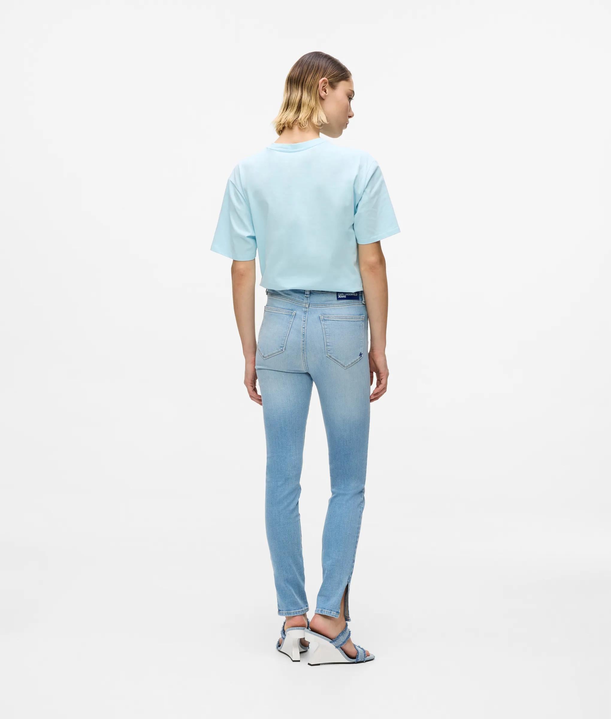 Hoog uitgesneden skinny jeans