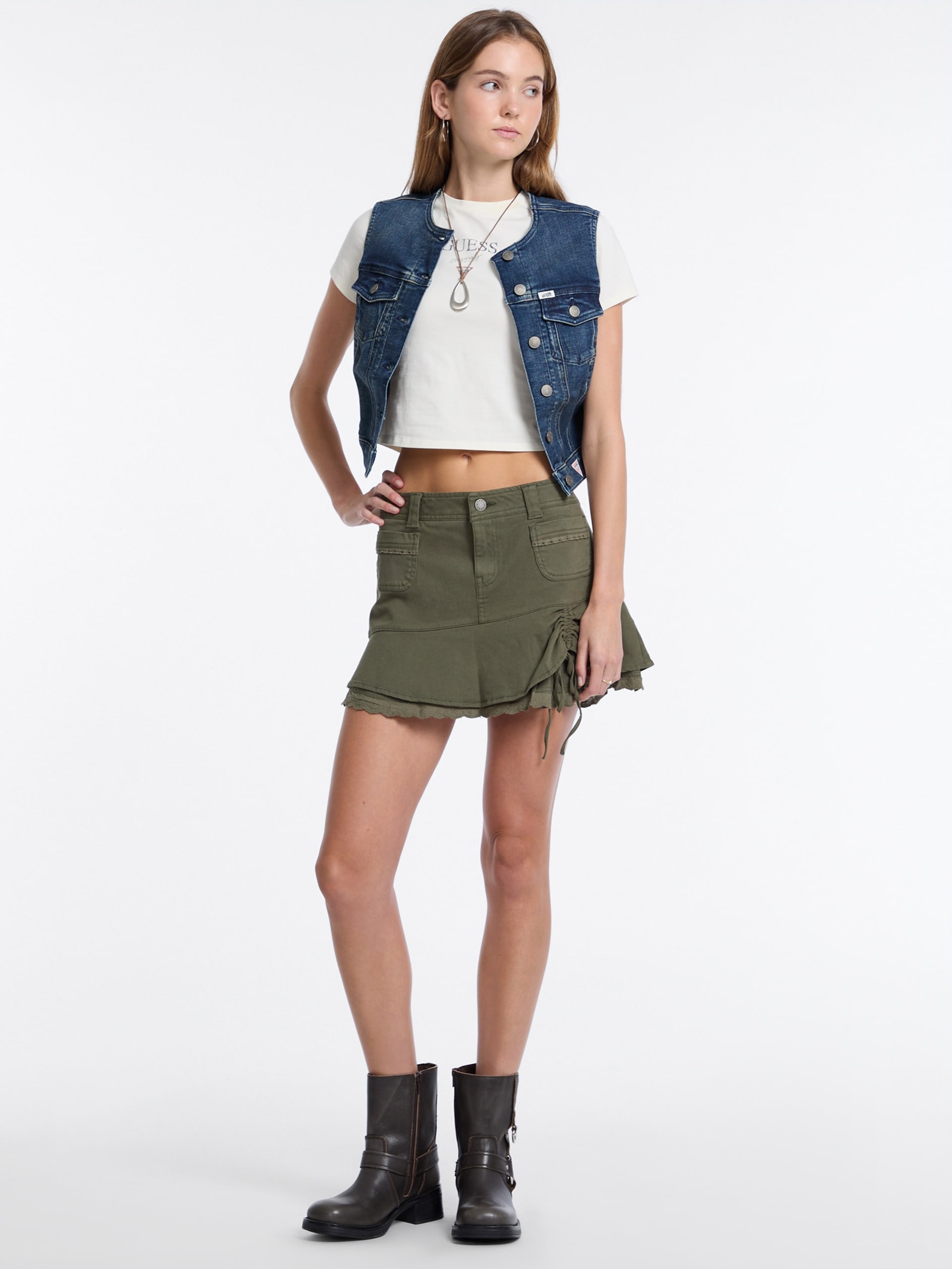 Saia cargo de renda GUESS Originals