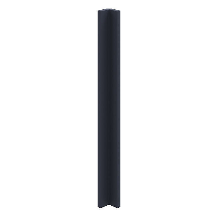 Fileur d'angle GoodHome Garcinia bleu mat H. 71.5 cm x l. 59 mm x Ep. 5 mm
