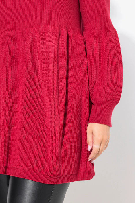 Pullover, KaschmirFeel, breites Schößchen, rot