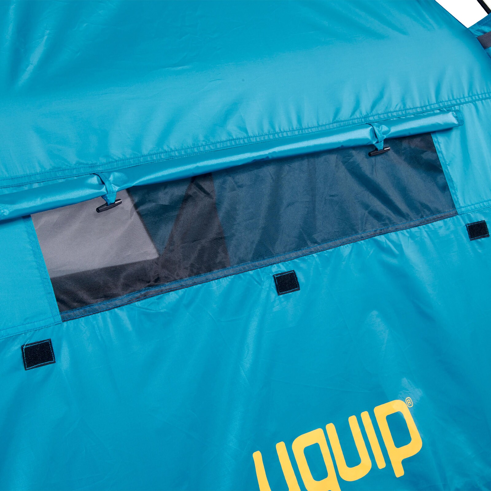 UQUIP Automatik Strandmuschel Speedy XL Strandzelt Reise Wind Sonnen Schutz UV50 Farbe: Petrol/grey