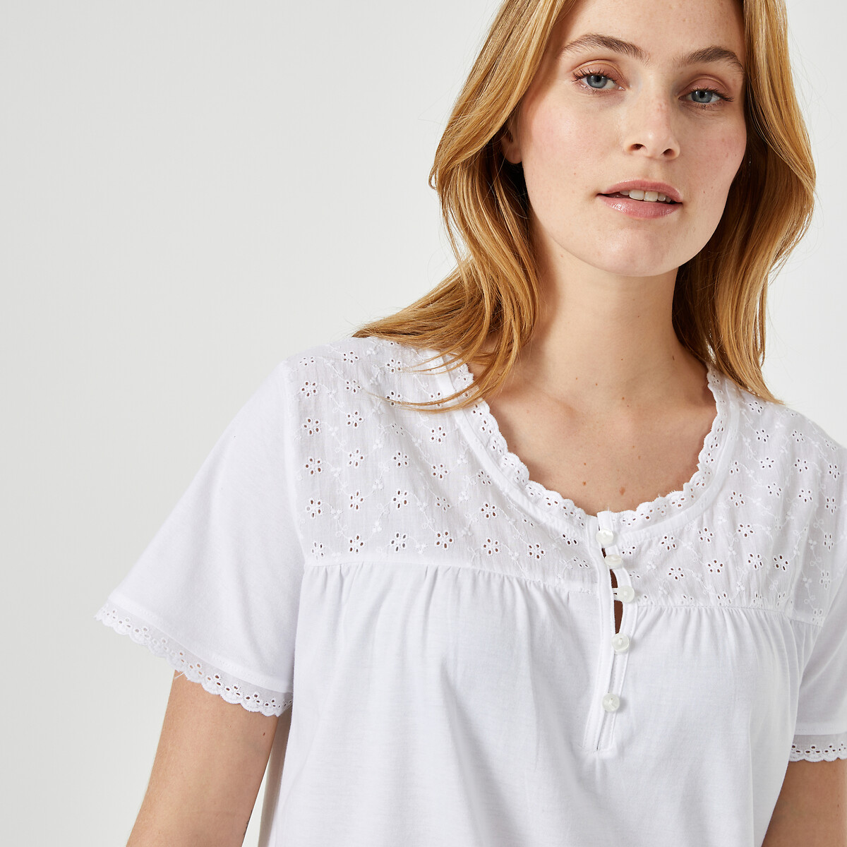 ANNE WEYBURN<br>Camisola com detalhes em Engels Kant