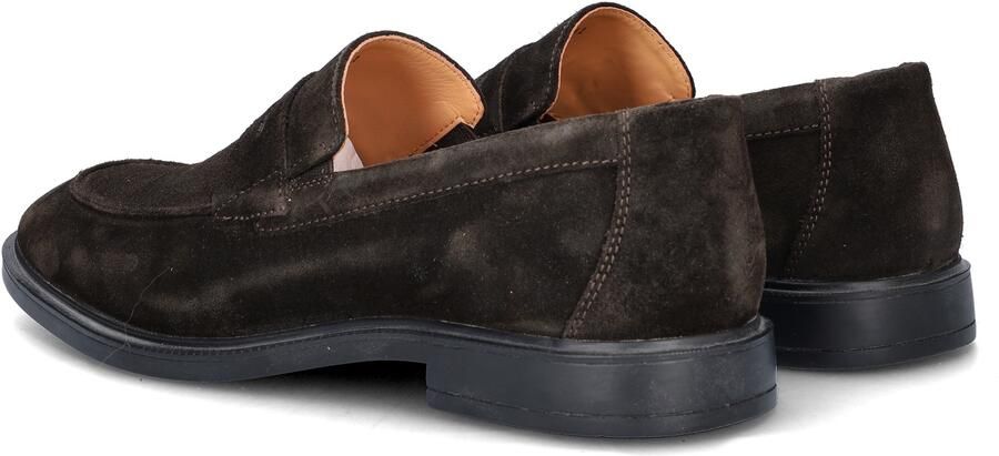 Nelson suède loafers donkerbruin