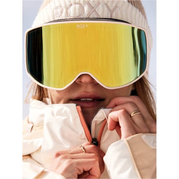 Masque de ski ROXY STORM PEAK CHIC BUTTERCREAM/ROSE GOLD ML S3