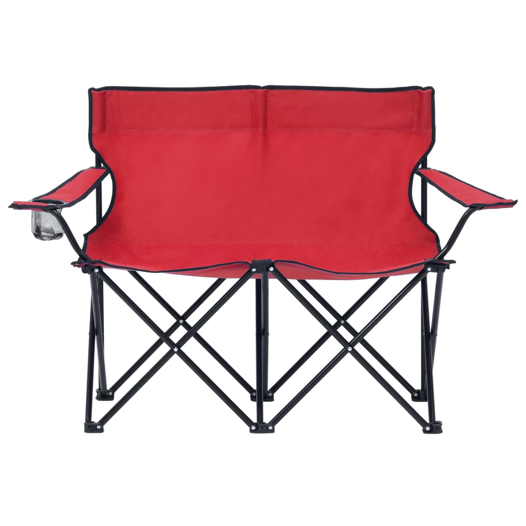 Cadeira de camping dobrável de 2 lugares