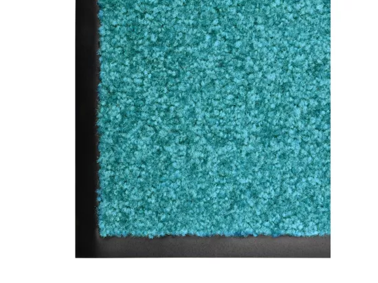 Paillasson lavable Cyan 60x90 cm