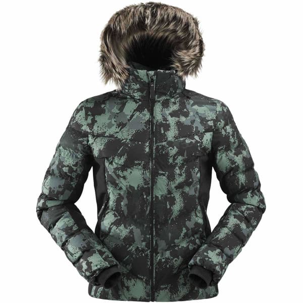 Veste de ski EIDER DOWNTOWN STREET PRINT JKT W DARK GREEN/CAMO PRINT