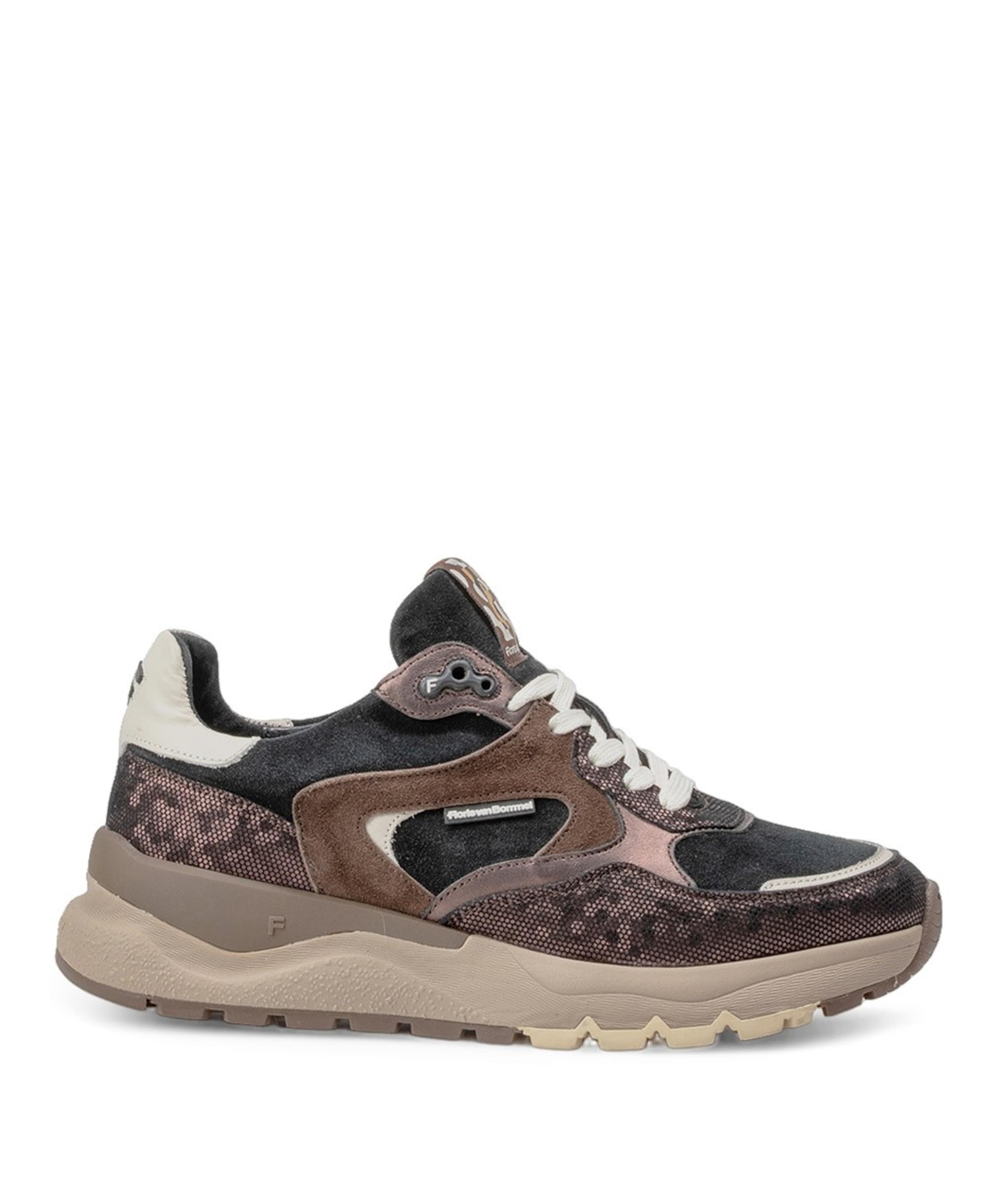Floris van Bommel dames sneakers bruin