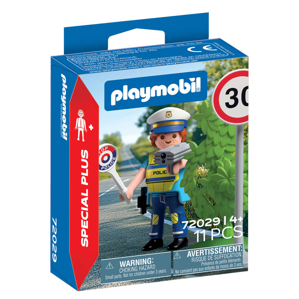 PLAYMOBIL SpecialPLUS politieagent met snelheidsradar 72029