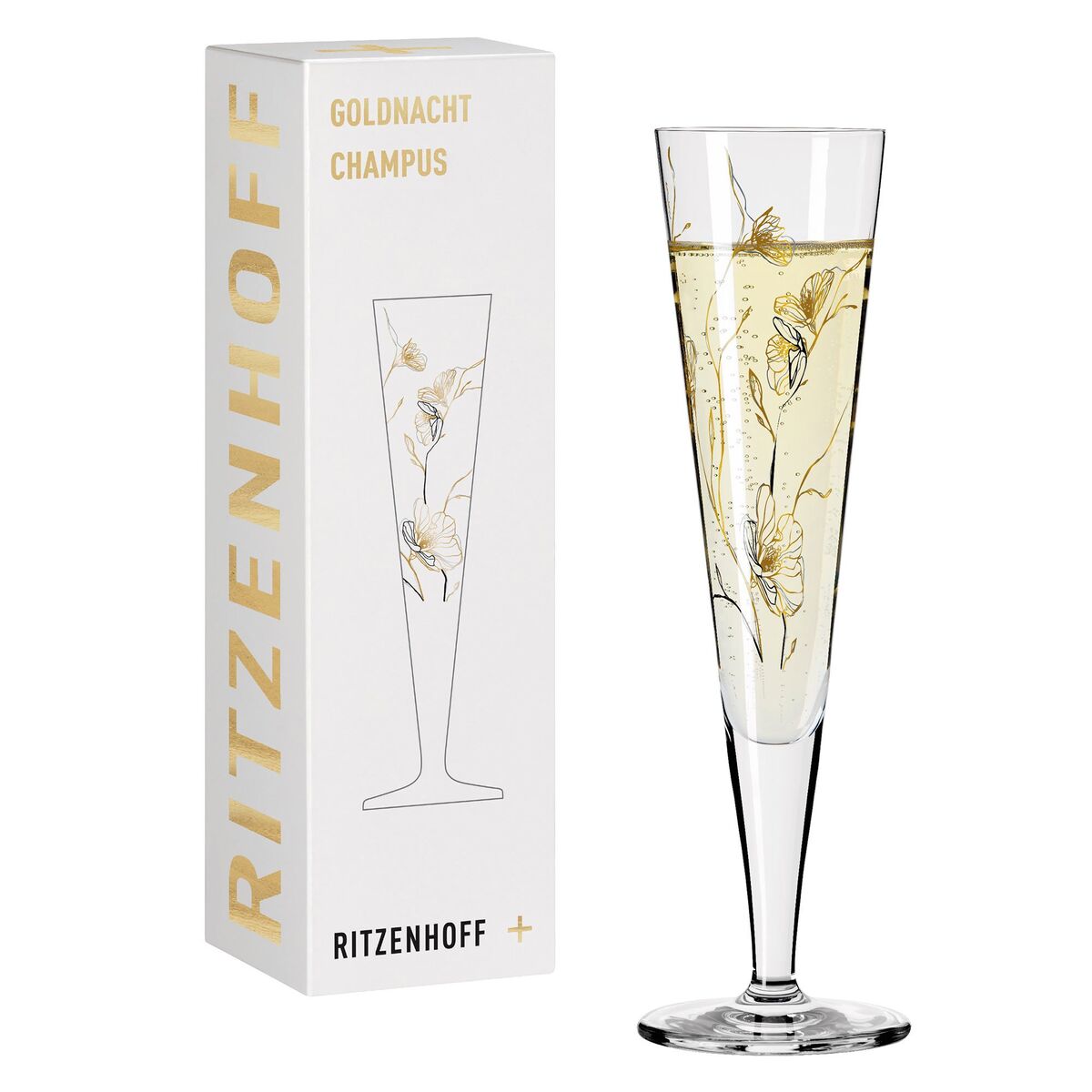 Goldnacht champagneglass, NO:7