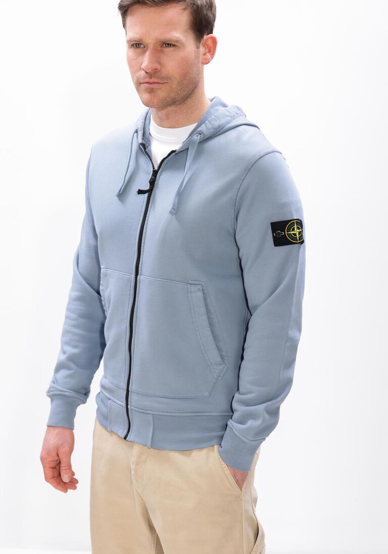 donkerblauwe stone island sweater hoodie sweater s0051
