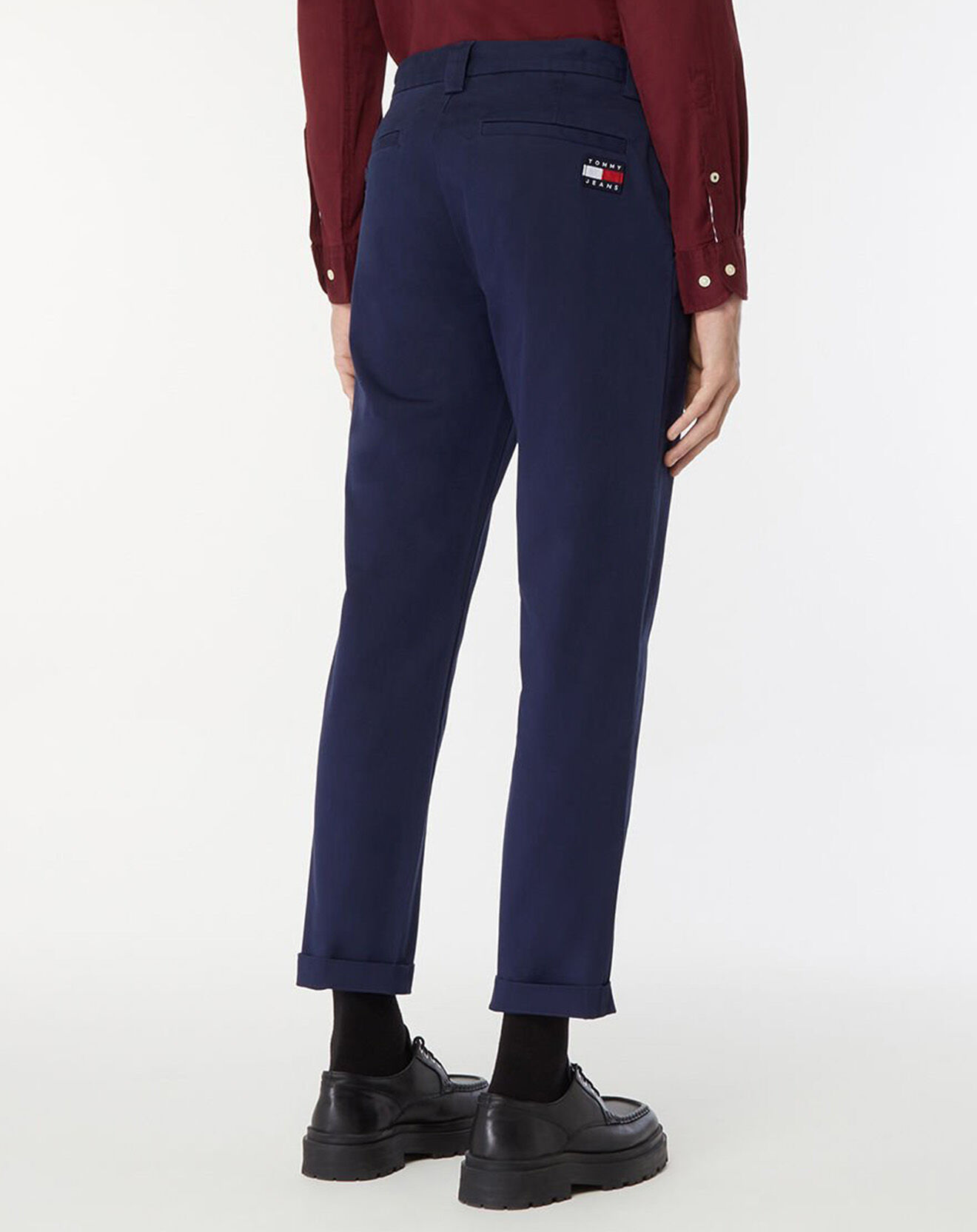Tommy Jeans Pantalon chino Dad bleu marine