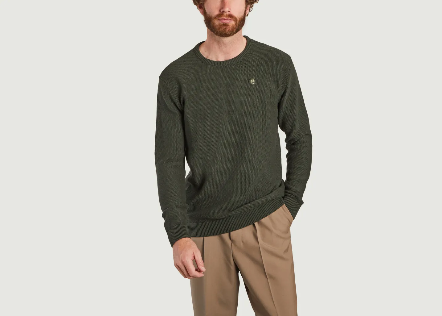 Pull siglé en coton bio KCA